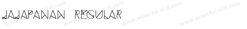Jajapanan Regular字体转换